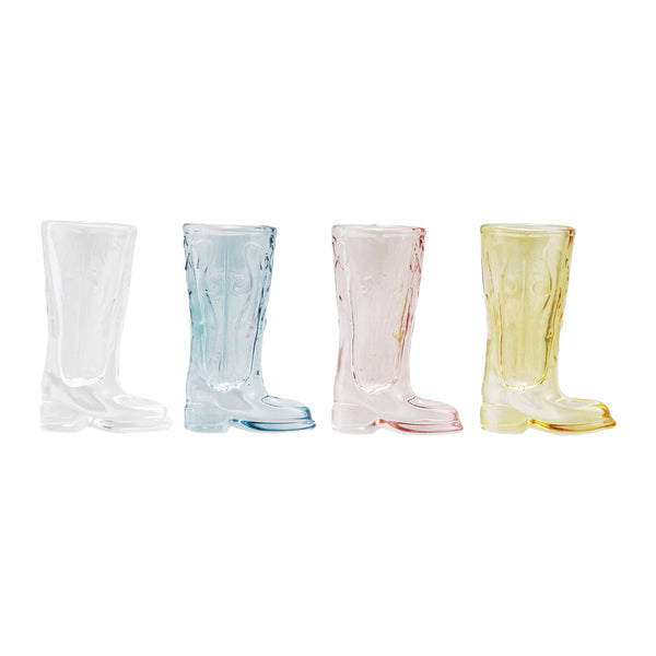 Glass Cowboy Boot Mini Vase/Shot Glass