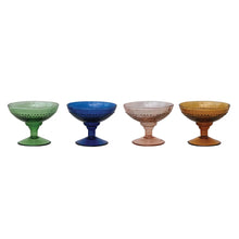 Load image into Gallery viewer, 4oz Pressed Coupe Glass, 4 Colors