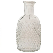 Load image into Gallery viewer, Clear Textured Mini Glass Vase