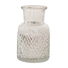 Load image into Gallery viewer, Clear Textured Mini Glass Vase