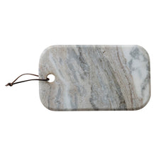 Load image into Gallery viewer, Marble Cheese Board w/ Leather Tie