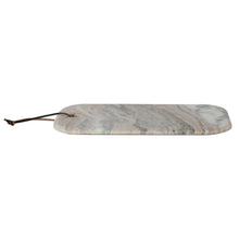 Load image into Gallery viewer, Marble Cheese Board w/ Leather Tie