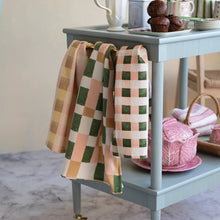 Load image into Gallery viewer, Tea Towel w/ 3 Checked &amp; Plaid Styles