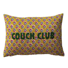 Load image into Gallery viewer, Cotton Lumbar Pillow w/ Pattern &amp; Embroidery