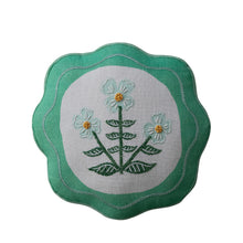 Load image into Gallery viewer, Scalloped Pillow with Embroidery &amp; Velvet