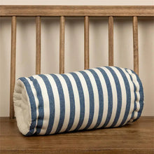 Load image into Gallery viewer, Blue Stripe Bolster Pillow