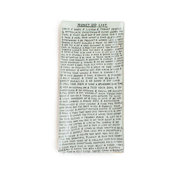 Rectangle Plate w/ Quote