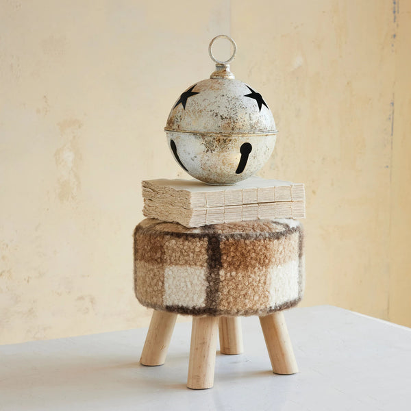 11" Plaid Stool