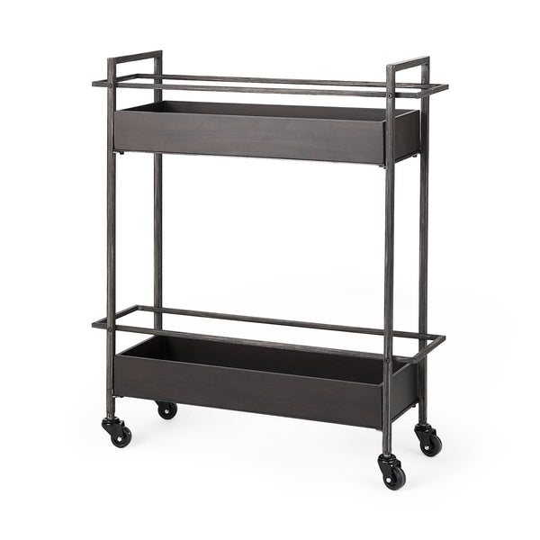 Black Metal Bar Cart